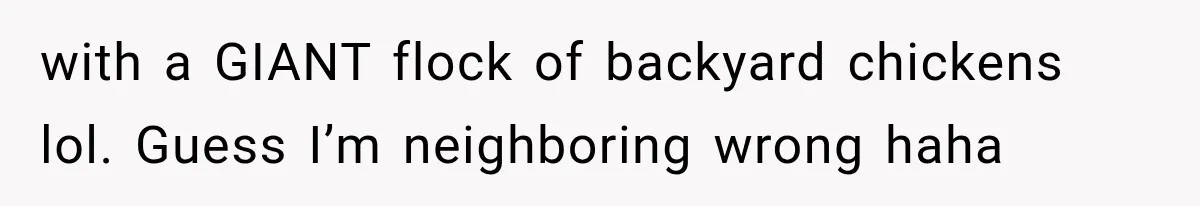 They Legally Do Everything Zoning Allows, Yet Three Of Four Neighbors Are Furious with a GIANT flock of backyard chickens lol. Guess I’m neighboring wrong haha