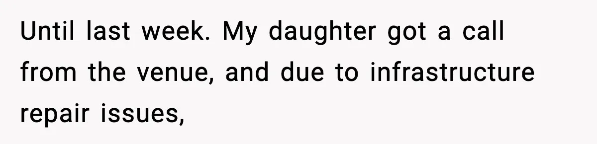 Couple Refuses To Fund In-Laws’ Private Flights Twice, Sparks Family Drama Ahead Of Daughter’s Wedding Until last week. My daughter got a call from the venue, and due to infrastructure repair issues,