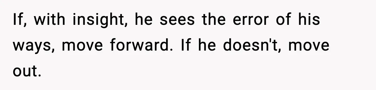 Woman Refuses To Share Authorship On Her Novel, Even Though Her Fiancé Demands Credit If, with insight, he sees the error of his ways, move forward. If he doesn't, move out.
